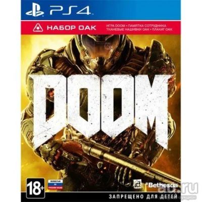 Лот: 9525930. Фото: 1. Doom OAK Edition PS4. Игры для консолей