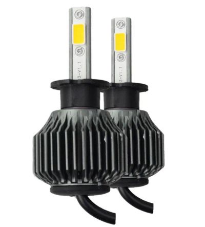 Лот: 24932178. Фото: 1. Лампа H3 12В LED радиаторы 2шт... Оптика и освещение
