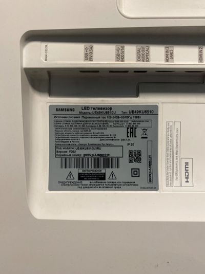 Лот: 25000594. Фото: 1. Телевизор Samsung ue49ku6510. Запчасти для телевизоров, видеотехники, аудиотехники