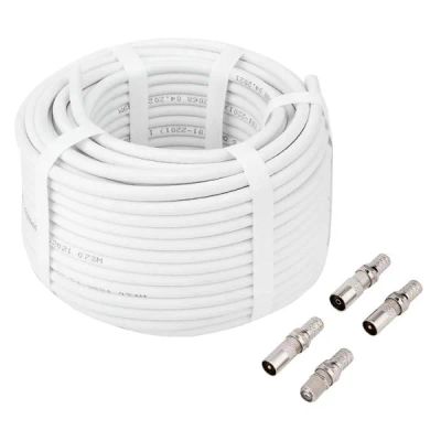 Лот: 24479773. Фото: 1. Антенный кабель Rexant RG-6, 30... Другое (тв и видео)