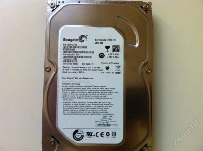 Лот: 542203. Фото: 1. 250Gb Seagate Barracuda ST3250318AS... Жёсткие диски (HDD)
