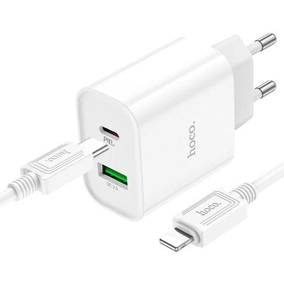 Лот: 24846523. Фото: 1. Зарядное сетевое (18W, USB-A... Зарядные устройства, блоки питания, адаптеры сетевые для смартфонов