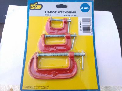 Лот: 6440349. Фото: 1. Струбцина струбцины мини набор... Ручной инструмент