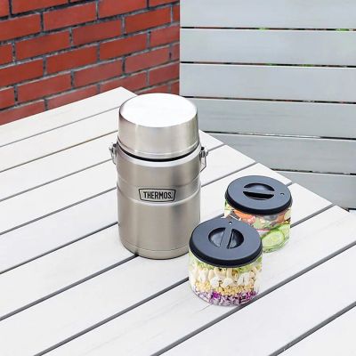 Лот: 25026418. Фото: 1. Термос с двумя контейнерами Thermos... Термосы, термокружки, фляжки