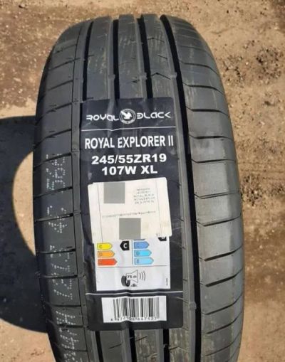 Лот: 25302551. Фото: 1. Летняя резина 245/55 R-19 "Royal... Шины