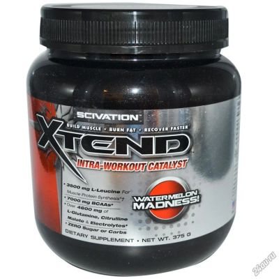 Лот: 3905599. Фото: 1. bcaa, xtend scivation, 381 гр... Спортивное питание, витамины