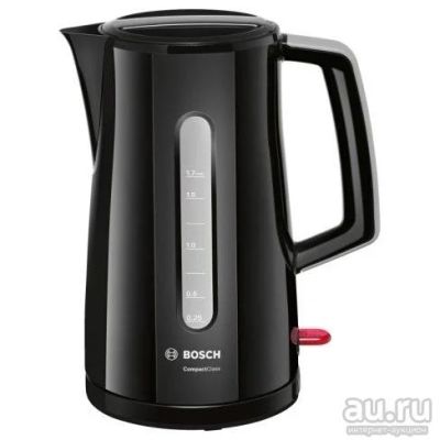 Лот: 8871012. Фото: 1. Чайник Bosch TWK3A013 Black 2400Вт... Чайники, кофемашины, кулеры