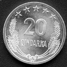 Лот: 18885850. Фото: 1. Албания 20 киндарок 1964. Европа