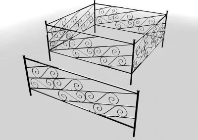 Лот: 4761092. Фото: 1. оградка №10 ритуальная на кладбище. Ритуальные товары