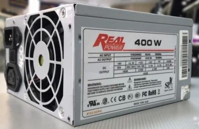 Лот: 15958564. Фото: 1. Блок питания RealPower CG-400W... Корпуса, блоки питания