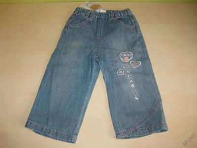 Лот: 10471662. Фото: 1. Новые с этикеткой джинсы для девочки... Брюки, шорты, джинсы