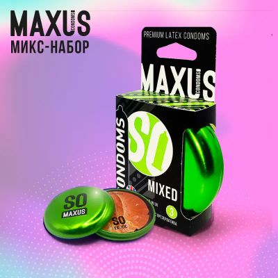 Лот: 22056158. Фото: 1. Презервативы Maxus Mixed 3 шт. Презервативы