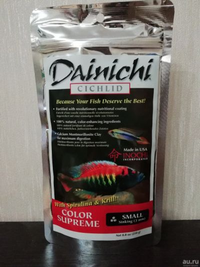 Лот: 14052236. Фото: 1. Корм для рыб Dainichi Color Supreme... Корма