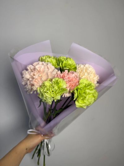 Лот: 25625779. Фото: 1. 4. Букет- комплимент из диантусов... Свежие цветы