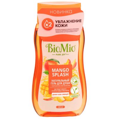 Лот: 24098013. Фото: 1. Гель для душа BioMio, Манго, 250... Уход за телом