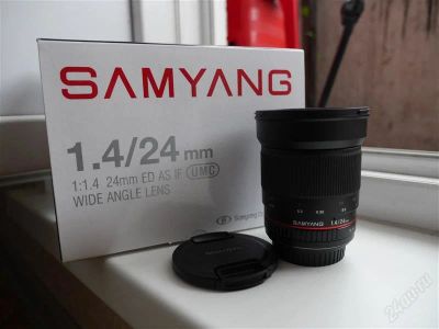 Лот: 2670205. Фото: 1. samyang 24mm f/1.4 ed as umc aspherical... Объективы