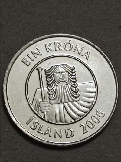 Лот: 24581953. Фото: 1. 1 крона 2006 г. Исландия. Рыба... Европа