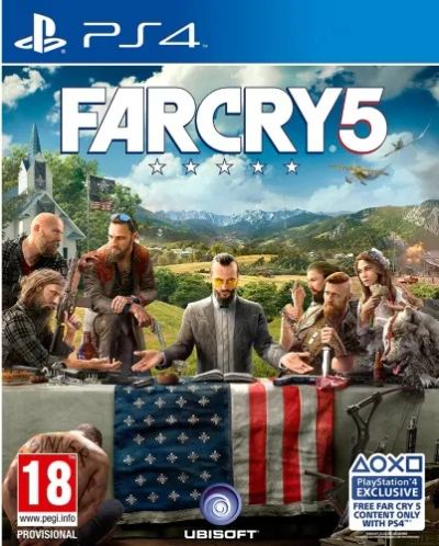 Лот: 24494213. Фото: 1. Игра для PS4 Ubisoft Far Cry 5. Игры для консолей