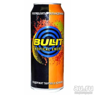 Лот: 18263480. Фото: 1. Энергетический напиток Bullit... Напитки