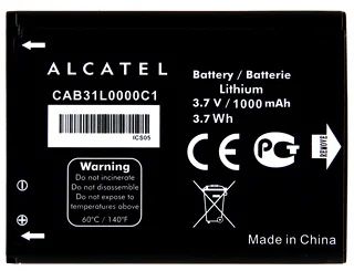 Лот: 4660972. Фото: 1. Аккумулятор Alcatel CAB31L0000C1... Аккумуляторы