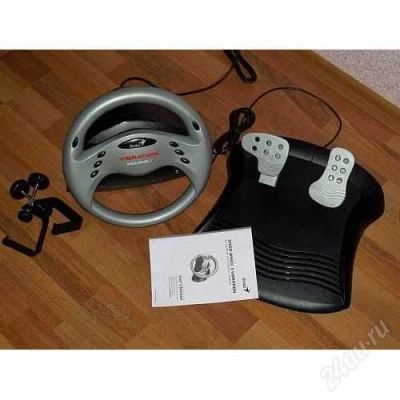 Лот: 2107364. Фото: 1. продам игровой руль(genius vibration... Рули, джойстики