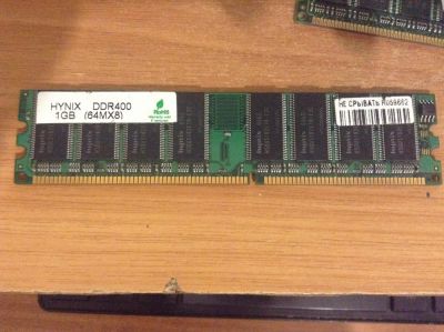 Лот: 4823950. Фото: 1. Hynix 1GB DDR400 (64MX8). Оперативная память