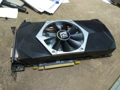 Лот: 9833599. Фото: 1. Видеокарта rx 470 powercolor 4GB. Видеокарты