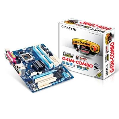 Лот: 3644484. Фото: 1. Материнская плата Gigabyte G41M-COMBO... Материнские платы