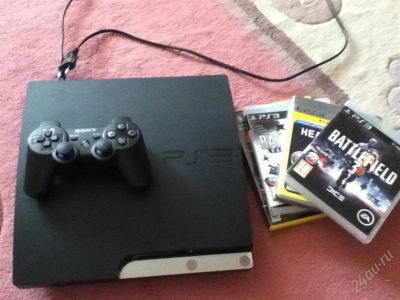 Лот: 1607482. Фото: 1. PS3 Slim. Игровые приставки, консоли