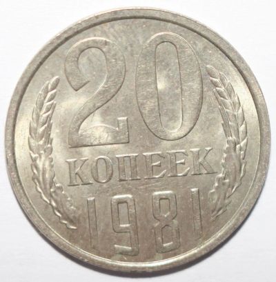Лот: 8944239. Фото: 1. 20 копеек 1981 год. Россия и СССР 1917-1991 года
