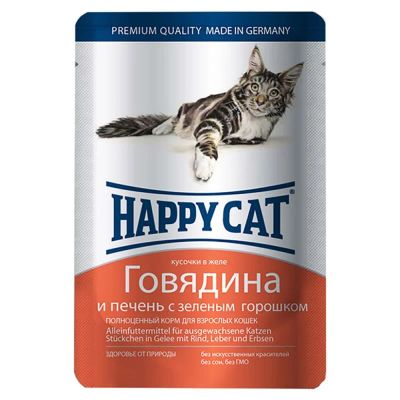 Лот: 13927782. Фото: 1. Happy Cat (Хэппи Кэт) Говядина... Корма