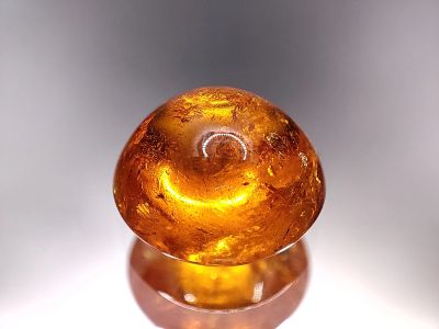 Лот: 21180962. Фото: 1. Кабошон: 8.27 ct. Гранат Спессартин... Драгоценные и поделочные камни
