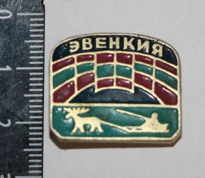 Лот: 11496856. Фото: 1. Значок: Эвенкия. Олень (Пл. Север... Сувенирные