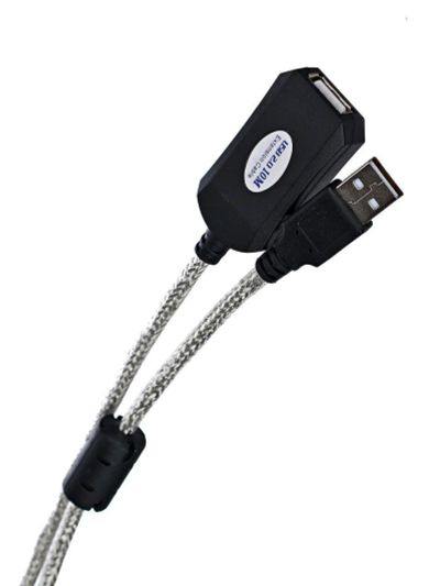 Лот: 19202654. Фото: 1. Кабель USB 2.0 AM/AF 10 м Aopen... Шлейфы, кабели, переходники