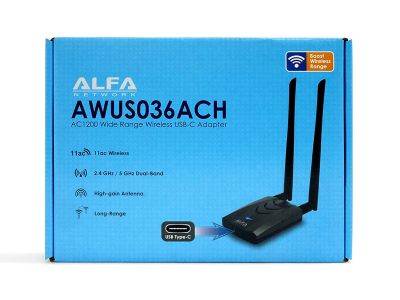 Лот: 19448011. Фото: 1. WiFi адаптер ALFA AWUS036ACH... WiFi, Bluetooth адаптеры