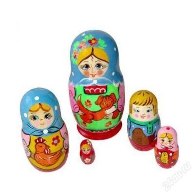 Лот: 1352839. Фото: 1. Матрешки "Подворье", 5 кукол... Фигурки, статуэтки