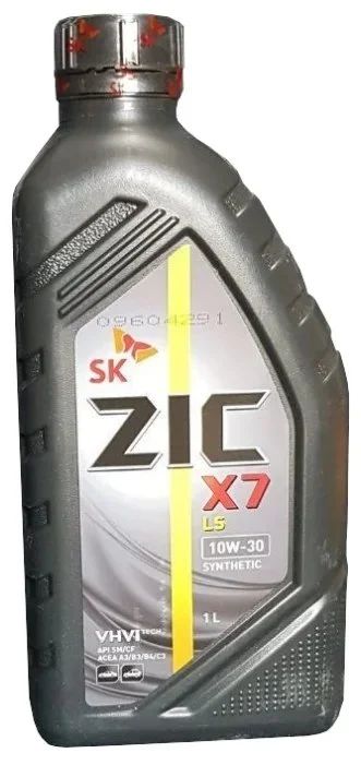 Лот: 16494774. Фото: 1. Масло ZIC X7 LS 10W-30 синт 1л... Масла, жидкости