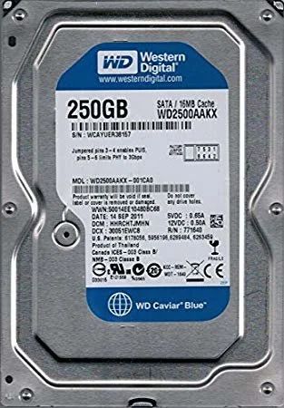 Лот: 15192370. Фото: 1. 250Gb Жесткий диск Western Digital... Жёсткие диски (HDD)
