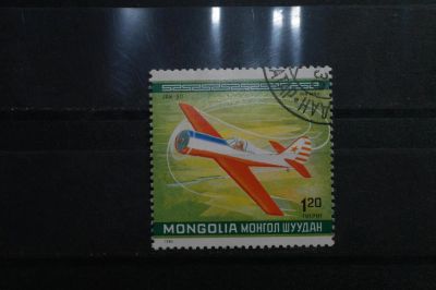 Лот: 3989706. Фото: 1. марка 20 Монголия 1980 г авиация. Марки