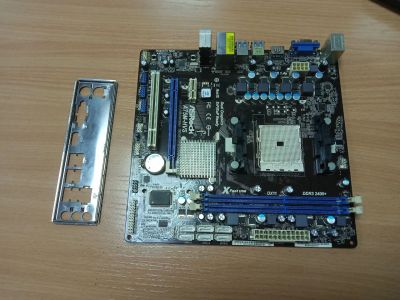 Лот: 24657116. Фото: 1. Материнская плата FM1 AsRock A75m-HVS... Материнские платы