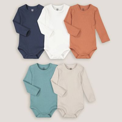 Лот: 24239669. Фото: 1. Комплект из пяти боди с LaRedoute. Ползунки, распашонки, слипы