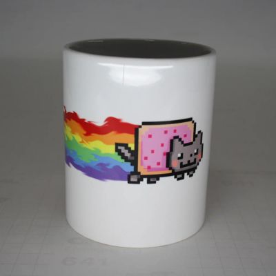 Лот: 3838226. Фото: 1. NYAN CAT! Кружка!. Кружки, стаканы, бокалы