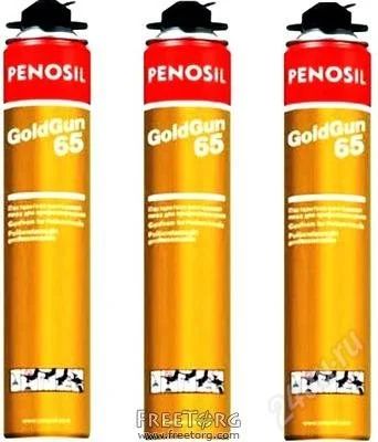 Лот: 1781481. Фото: 1. Пена монтажная Penosil GoldGun... Клеи, герметики, пена монтажная, клейкие ленты
