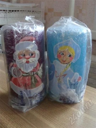 Лот: 639046. Фото: 1. 2 Новогодние большие свечи. Разное