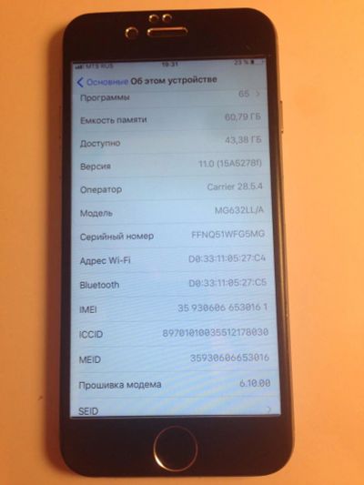 Лот: 9806236. Фото: 1. iPhone 6 64 gb (обмен). Смартфоны