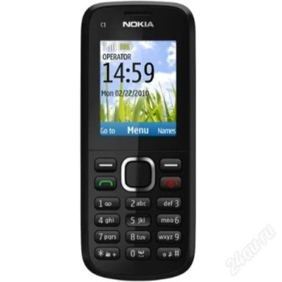 Лот: 1637471. Фото: 1. Nokia c1-02 black обмен. Кнопочные мобильные телефоны