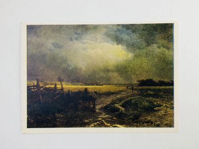Лот: 23298371. Фото: 1. Васильев Ф. А. После дождя. Открытка... Открытки, конверты