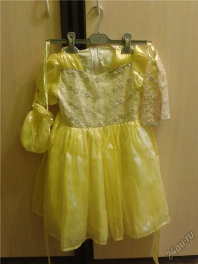 Лот: 5961694. Фото: 1. Платье "Светланка" желтое р122-128. Платья, сарафаны