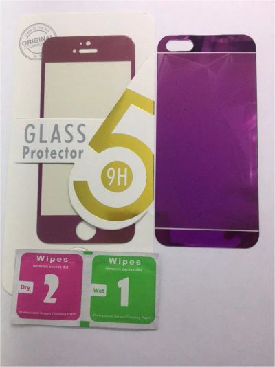 Лот: 10513539. Фото: 1. Защитное стекло iPhone 5/5s комплект... Защитные стёкла, защитные плёнки
