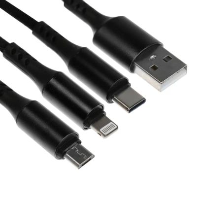 Лот: 25616492. Фото: 1. Кабель брелок 3 в 1, MicroUSB... Детали тюнинга